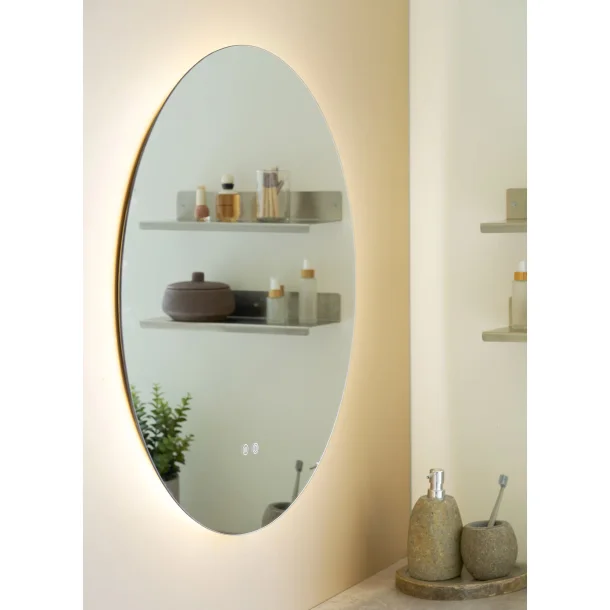 House Nordic Kiama Spejl med LED, antidug og 3 lysniveauer, �80 cm