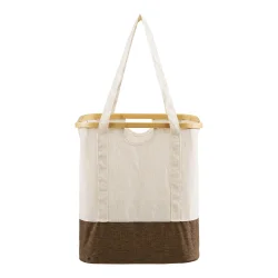 Noto Vasket�jspose, bambus/stof, off white/brun