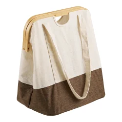 Noto Vasket�jspose, bambus/stof, off white/brun