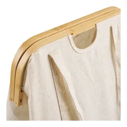 Noto Vasket�jspose, bambus/stof, off white/brun