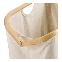 Noto Vasket�jspose, bambus/stof, off white/brun