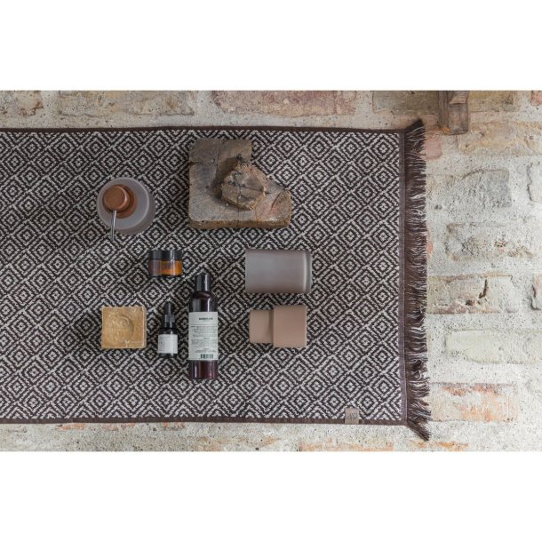 Mette Ditmer  MOROCCO badem�tte 50x80 cm, brun/hvid