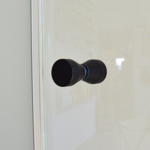 Brusedr rgfarvet m. sort, 8 mm glas  p ml - Aquatrend