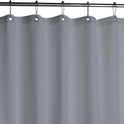 Waffle badeforhng gr, 150x220 cm, ekstra lngde vaflet - VaskBAR