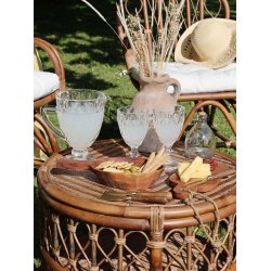 Chic Antique Laon Fad m. hndtag akacietr 33x18 cm, natur