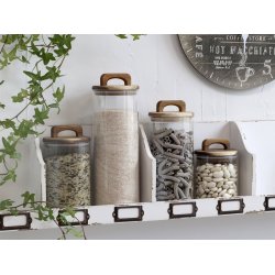 Chic Antique Opbevaringsglas m. l�g - H30 cm