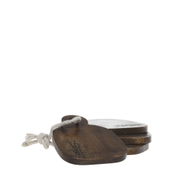 Chic Antique Tours Tapasbr�t mini s�t af 4, natur