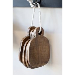 Chic Antique Tours Tapasbr�t mini s�t af 4, natur