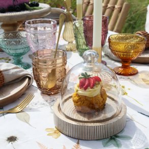 Chic Antique Tours Glasklokke �15 cm - lys natur