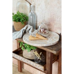 Chic Antique Tours Glasklokke �15 cm - lys natur