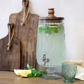 Chic Antique dispenser 5 L, glas/natur