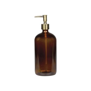 Chic Antique sbedispenser i glas 1000 ml - mocca