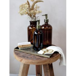 Chic Antique sbedispenser i glas 1000 ml - mocca