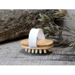 Massagebrste i bambus, ternel