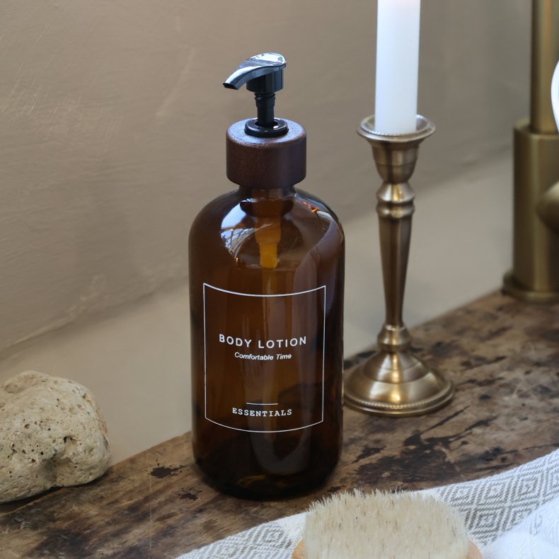 Chic Antique Flaske m. pumpe Body Lotion 500 ml, mocca