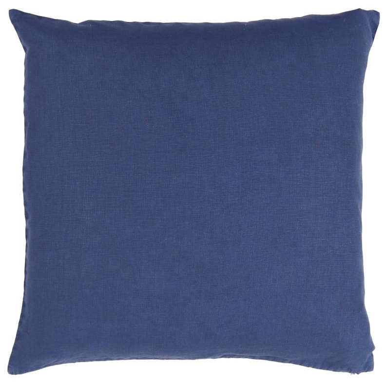 Indigo bl� pudebetr�k i 100% h�r med bl�dt, stenvasket finish og let vintage-look