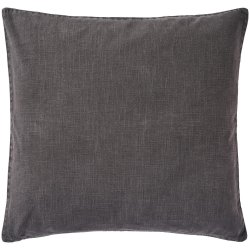 Ib Laursen pudebetr�k i antracitgr� ramie og bomuld 60x60 cm