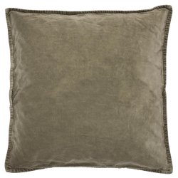 Ib Laursen Pudebetrk velour 52x52 cm - Olive