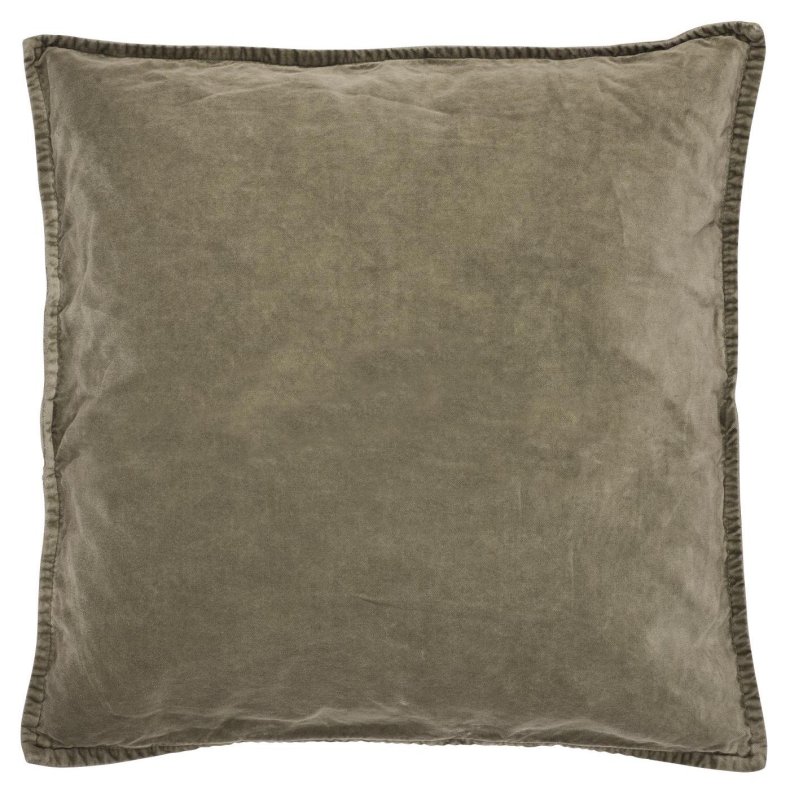 Ib Laursen Pudebetrk velour 52x52 cm - Olive