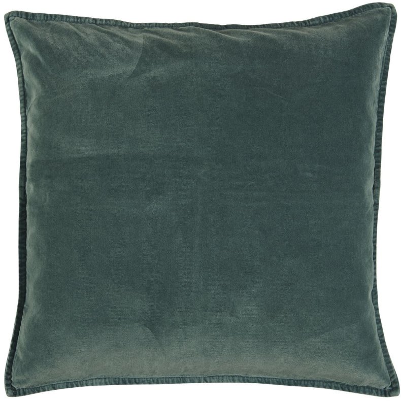 Ib Laursen Pudebetrk velour 52x52 cm - Spruce blue