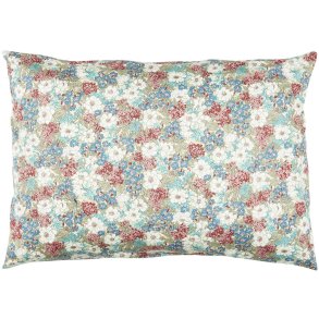 Ib Laursen Pudebetrk hvide, rde og bl blomster, 40x60 cm