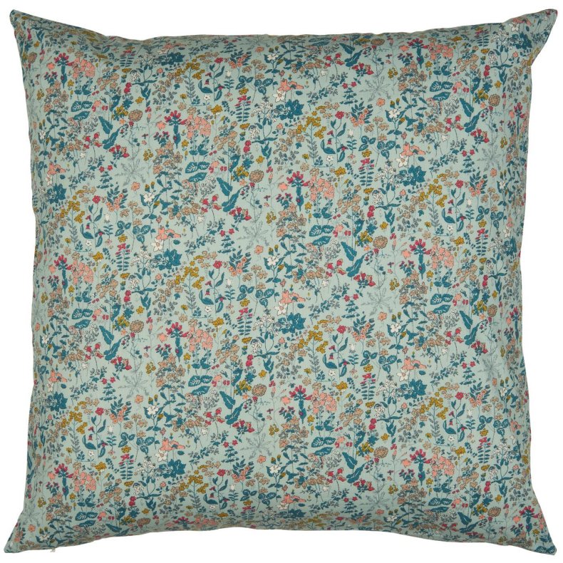Ib Laursen Pudebetrk 60x60 cm lysebl m/blomster og blade 