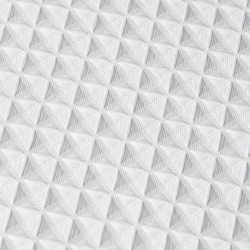 Waffle badeforhng hvid, 180x220 cm ekstra lngde vaflet - VaskBAR