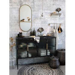 Chic Antique Ovalt fad m. riller 20x26 cm, messing