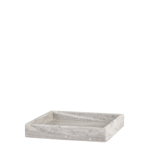 Chic Antique Morlaix bakke af marmor 25x25 cm - Lys natur