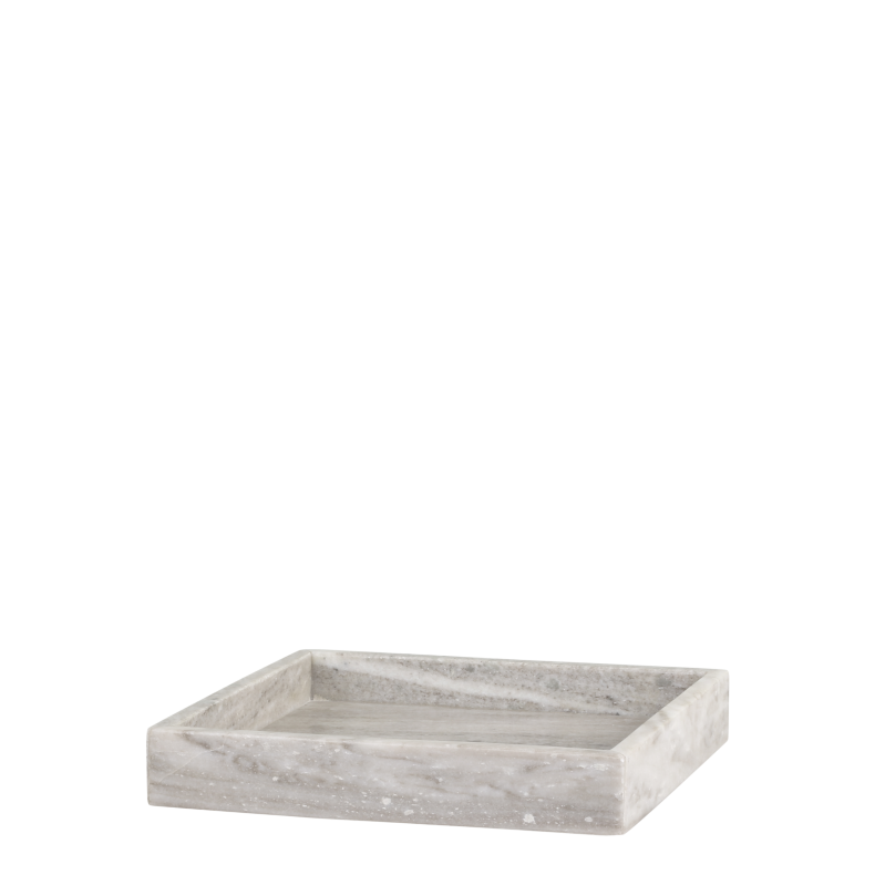 Chic Antique Morlaix bakke af marmor 25x25 cm - Lys natur