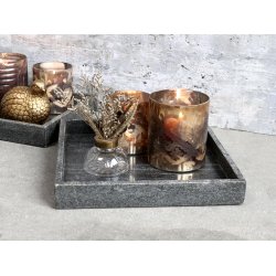 Chic Antique Morlaix bakke af marmor 30x30 cm- Kul