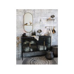 Chic Antique Hylde m. riller - messing - L: 34 cm