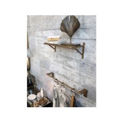 Chic Antique Hylde m. riller - messing - L: 34 cm