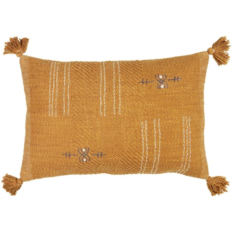 Ib Laursen Pudebetrk Sada cognac m/broderi og kvaste, 40x60 cm