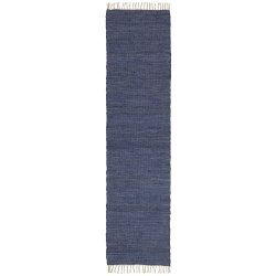 Ib Laursen Kludel�ber (60x250 cm) &ndash; Bl� Frisk hjemmet op med en smuk, lang kludel�ber fra danske Ib Laursen i en flot, klassisk bl� farve.  Den dybe og tidl�se bl� nuance bringer kant, personlighed og en rolig atmosf�re ind i boligen. Med sin ekstra l�ngde p� 250 cm er denne l�ber helt perfekt til den lange fordelingsgang, som en hyggelig og praktisk l�ber i k�kkenet eller langs sengen i sovev�relset.  Da hvert t�ppe er v�vet med unikke, naturlige variationer, f�r du et produkt med masser af karakter og charme &ndash; ikke to t�pper er helt ens.  Detaljer Design: Ib Laursen  Materiale: 100% bomuld  Farve: Bl�  M�l: 60x250 cm  Egenskab: Hvert t�ppe er unikt med naturlige variationer  Vaskeanvisning: Let reng�ring ved aft�rring med en fugtig klud