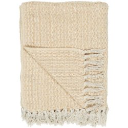 Ib Laursen Plaid 130x160 cm creme/gult mnster