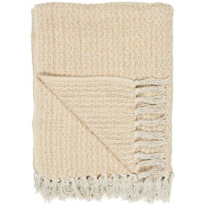 Ib Laursen Plaid 130x160 cm creme/gult mnster