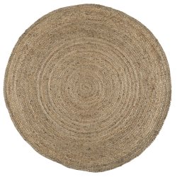 Ib Laursen Gulvtppe rund natur jute 120 cm - Natur