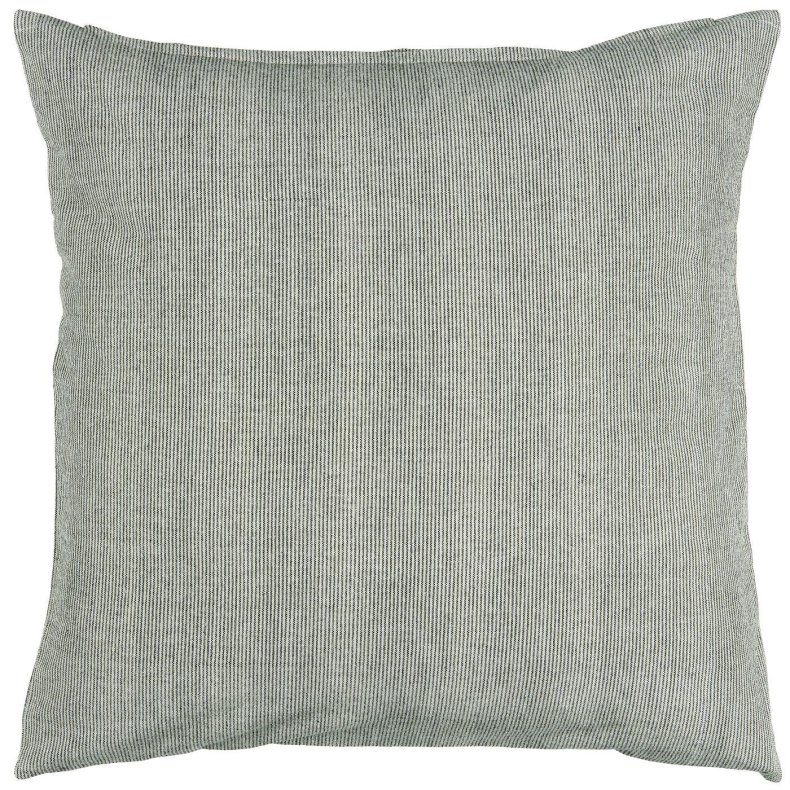 Ib Laursen Pudebetrk sorte/beige striber, 50x50 cm