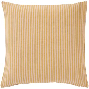 Ib Laursen Pudebetrk Linea m/mustard og lyserde smalle striber 50x50 cm