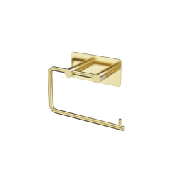 Toiletrulleholder selvklbende, blank messing - Elements 