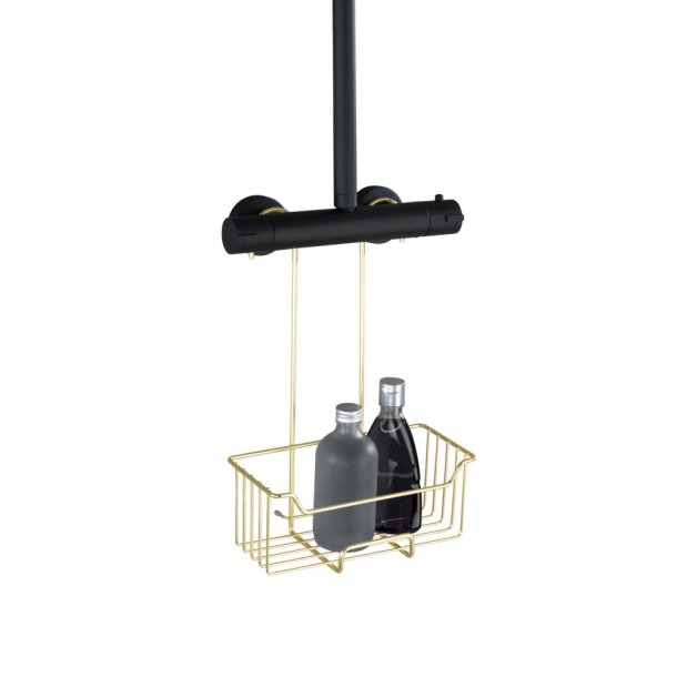 Shampookurv til at hnge p brusearmatur, messingfinish - Wenko