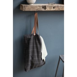 Ib Laursen Knage dobbelt skrues op under hylde, sort