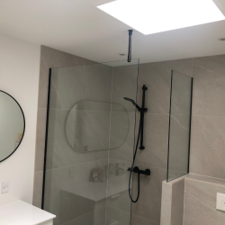 Brusevg 40x200 cm, 8 mm klart glas 