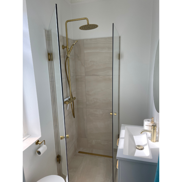 Brusedr m. messing, 8 mm glas p ml - Aquatrend