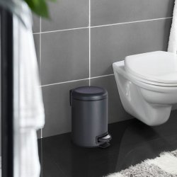 Wenko pedalspand 3L, sort