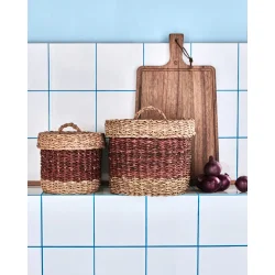 House Doctor Opbevaringskurve, Rangi - s�t m/ 2 stk, brun