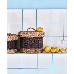 House Doctor Opbevaringskurve, Rangi - s�t m/ 2 stk, blomme