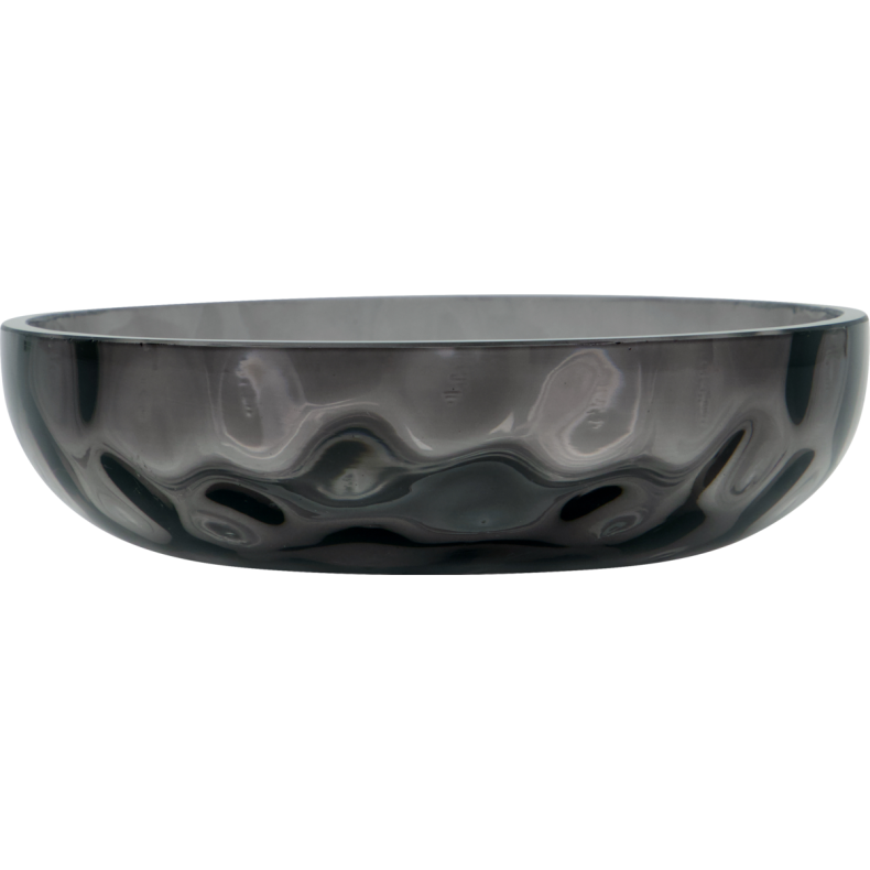 sk�l i r�gfarvet gr�t glas fra House Doctor