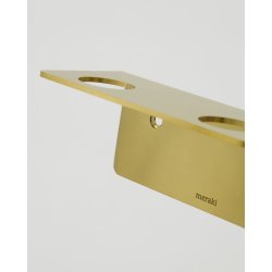 Meraki Flaskeholder med 2 huller, B�rstet messing finish